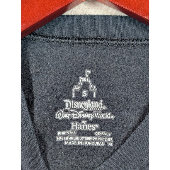 Disneyland Glow-in-the-Dark Crewneck Black Sweatshirt Size SMALL - Picture 2 of 7